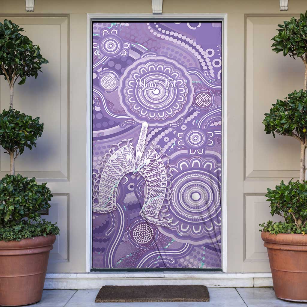 50 Years Deadly NAIDOC Week 2026 Personalised Door Cover Dhari Purple Indigenous Art