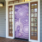50 Years Deadly NAIDOC Week 2026 Personalised Door Cover Dhari Purple Indigenous Art