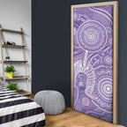 50 Years Deadly NAIDOC Week 2026 Personalised Door Cover Dhari Purple Indigenous Art