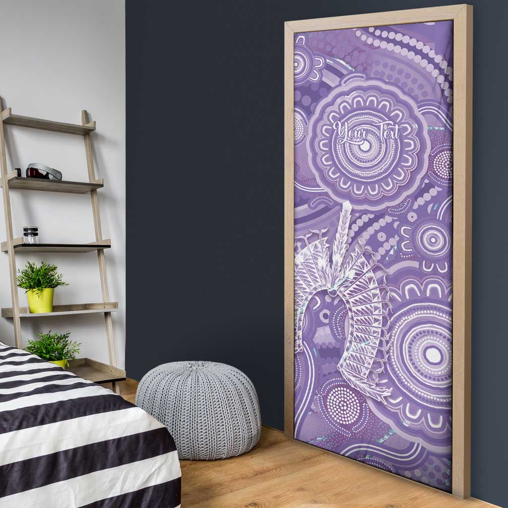 50 Years Deadly NAIDOC Week 2026 Personalised Door Cover Dhari Purple Indigenous Art