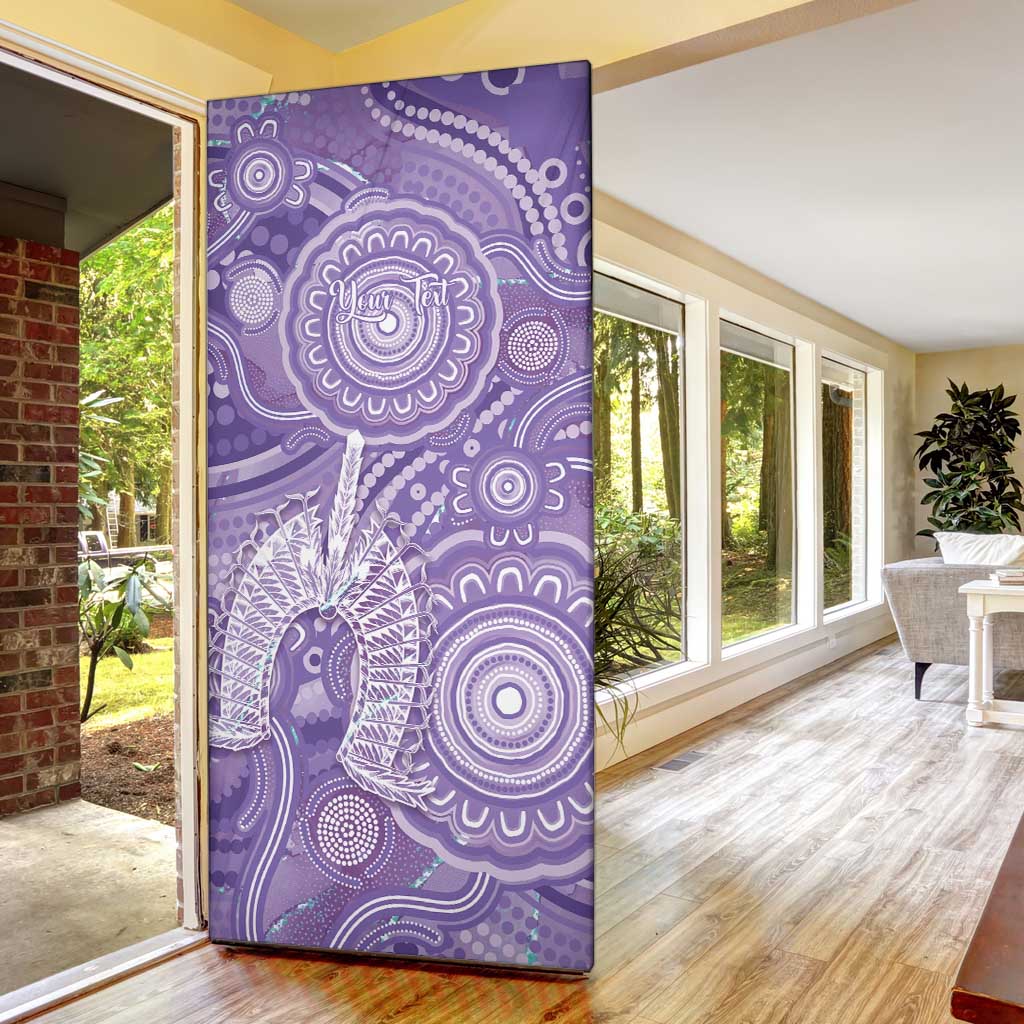 50 Years Deadly NAIDOC Week 2026 Personalised Door Cover Dhari Purple Indigenous Art