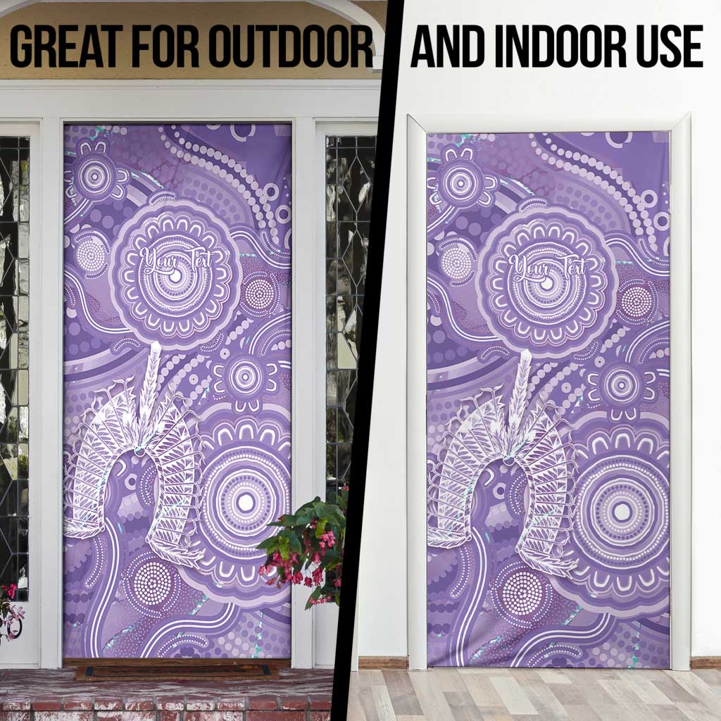 50 Years Deadly NAIDOC Week 2026 Personalised Door Cover Dhari Purple Indigenous Art