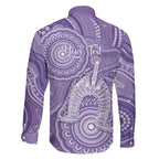 50 Years Deadly NAIDOC Week 2026 Personalised Family Matching Mermaid Dress and Hawaiian Shirt Dhari Purple Indigenous Art
