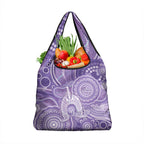 50 Years Deadly NAIDOC Week 2026 Personalised Grocery Bag Dhari Purple Indigenous Art