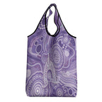 50 Years Deadly NAIDOC Week 2026 Personalised Grocery Bag Dhari Purple Indigenous Art
