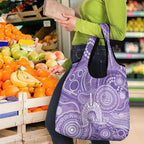 50 Years Deadly NAIDOC Week 2026 Personalised Grocery Bag Dhari Purple Indigenous Art