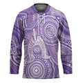 50 Years Deadly NAIDOC Week 2026 Personalised Hockey Jersey Dhari Purple Indigenous Art