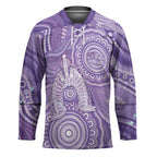 50 Years Deadly NAIDOC Week 2026 Personalised Hockey Jersey Dhari Purple Indigenous Art