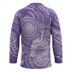 50 Years Deadly NAIDOC Week 2026 Personalised Hockey Jersey Dhari Purple Indigenous Art