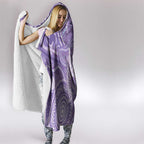 50 Years Deadly NAIDOC Week 2026 Personalised Hooded Blanket Dhari Purple Indigenous Art