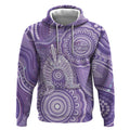 50 Years Deadly NAIDOC Week 2026 Personalised Hoodie Dhari Purple Indigenous Art
