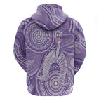 50 Years Deadly NAIDOC Week 2026 Personalised Hoodie Dhari Purple Indigenous Art