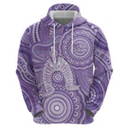 50 Years Deadly NAIDOC Week 2026 Personalised Hoodie Dhari Purple Indigenous Art