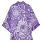 50 Years Deadly NAIDOC Week 2026 Personalised Kimono Dhari Purple Indigenous Art