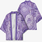 50 Years Deadly NAIDOC Week 2026 Personalised Kimono Dhari Purple Indigenous Art