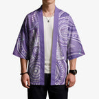 50 Years Deadly NAIDOC Week 2026 Personalised Kimono Dhari Purple Indigenous Art