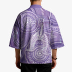 50 Years Deadly NAIDOC Week 2026 Personalised Kimono Dhari Purple Indigenous Art