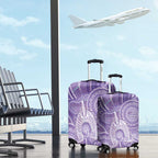 50 Years Deadly NAIDOC Week 2026 Personalised Luggage Cover Dhari Purple Indigenous Art