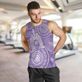 50 Years Deadly NAIDOC Week 2026 Personalised Men Tank Top Dhari Purple Indigenous Art