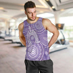 50 Years Deadly NAIDOC Week 2026 Personalised Men Tank Top Dhari Purple Indigenous Art
