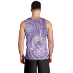 50 Years Deadly NAIDOC Week 2026 Personalised Men Tank Top Dhari Purple Indigenous Art
