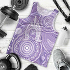 50 Years Deadly NAIDOC Week 2026 Personalised Men Tank Top Dhari Purple Indigenous Art