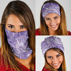50 Years Deadly NAIDOC Week 2026 Personalised Neck Gaiter Dhari Purple Indigenous Art