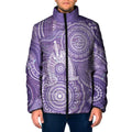 50 Years Deadly NAIDOC Week 2026 Personalised Padded Jacket Dhari Purple Indigenous Art