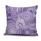 50 Years Deadly NAIDOC Week 2026 Personalised Pillow Cover Dhari Purple Indigenous Art