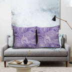 50 Years Deadly NAIDOC Week 2026 Personalised Pillow Cover Dhari Purple Indigenous Art