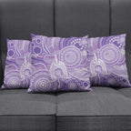 50 Years Deadly NAIDOC Week 2026 Personalised Pillow Cover Dhari Purple Indigenous Art