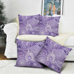 50 Years Deadly NAIDOC Week 2026 Personalised Pillow Cover Dhari Purple Indigenous Art