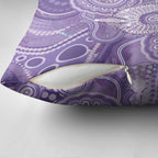 50 Years Deadly NAIDOC Week 2026 Personalised Pillow Cover Dhari Purple Indigenous Art