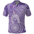 50 Years Deadly NAIDOC Week 2026 Personalised Polo Shirt Dhari Purple Indigenous Art