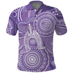 50 Years Deadly NAIDOC Week 2026 Personalised Polo Shirt Dhari Purple Indigenous Art