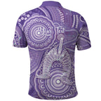 50 Years Deadly NAIDOC Week 2026 Personalised Polo Shirt Dhari Purple Indigenous Art