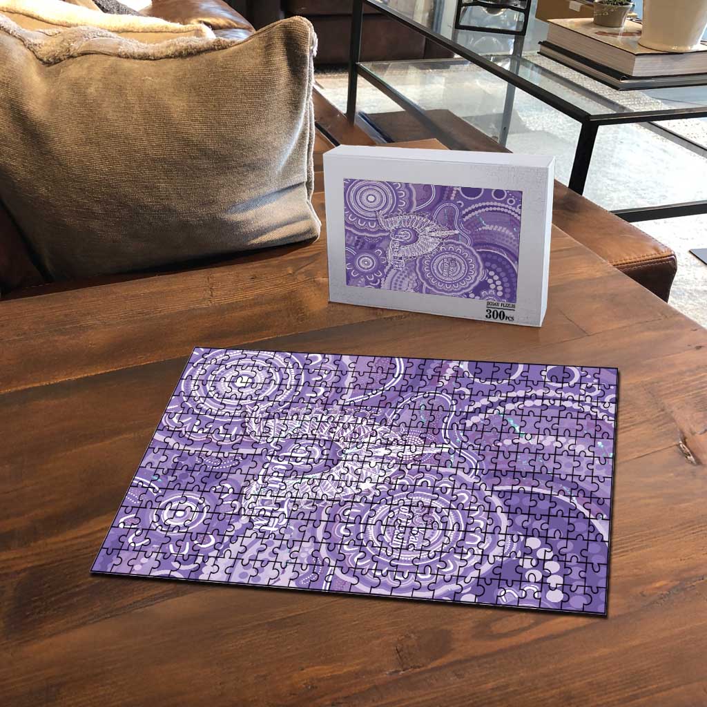 50 Years Deadly NAIDOC Week 2026 Personalised Puzzle Dhari Purple Indigenous Art