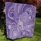 50 Years Deadly NAIDOC Week 2026 Personalised Quilt Dhari Purple Indigenous Art