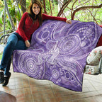 50 Years Deadly NAIDOC Week 2026 Personalised Quilt Dhari Purple Indigenous Art
