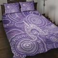 50 Years Deadly NAIDOC Week 2026 Personalised Quilt Bed Set Dhari Purple Indigenous Art