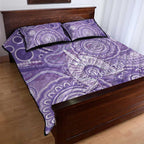 50 Years Deadly NAIDOC Week 2026 Personalised Quilt Bed Set Dhari Purple Indigenous Art
