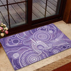 50 Years Deadly NAIDOC Week 2026 Personalised Rubber Doormat Dhari Purple Indigenous Art