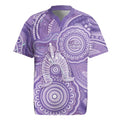 50 Years Deadly NAIDOC Week 2026 Personalised Rugby Jersey Dhari Purple Indigenous Art