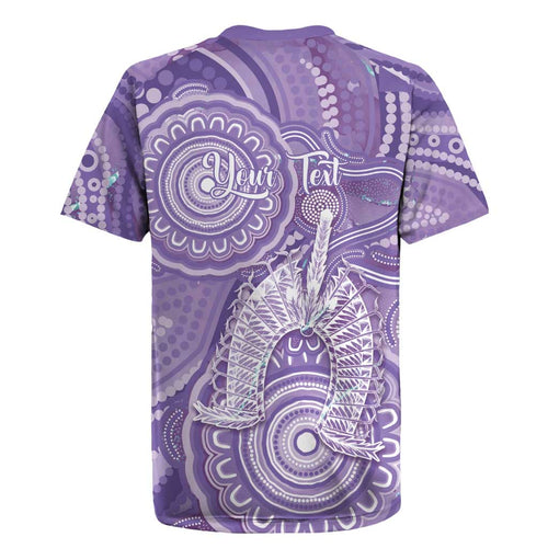 50 Years Deadly NAIDOC Week 2026 Personalised Rugby Jersey Dhari Purple Indigenous Art