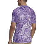 50 Years Deadly NAIDOC Week 2026 Personalised Rugby Jersey Dhari Purple Indigenous Art