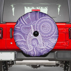 50 Years Deadly NAIDOC Week 2026 Personalised Spare Tire Cover Dhari Purple Indigenous Art