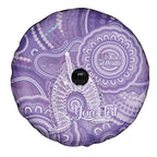 50 Years Deadly NAIDOC Week 2026 Personalised Spare Tire Cover Dhari Purple Indigenous Art