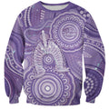 50 Years Deadly NAIDOC Week 2026 Personalised Sweatshirt Dhari Purple Indigenous Art