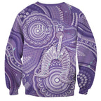 50 Years Deadly NAIDOC Week 2026 Personalised Sweatshirt Dhari Purple Indigenous Art
