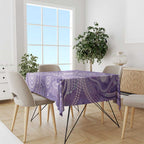 50 Years Deadly NAIDOC Week 2026 Personalised Tablecloth Dhari Purple Indigenous Art